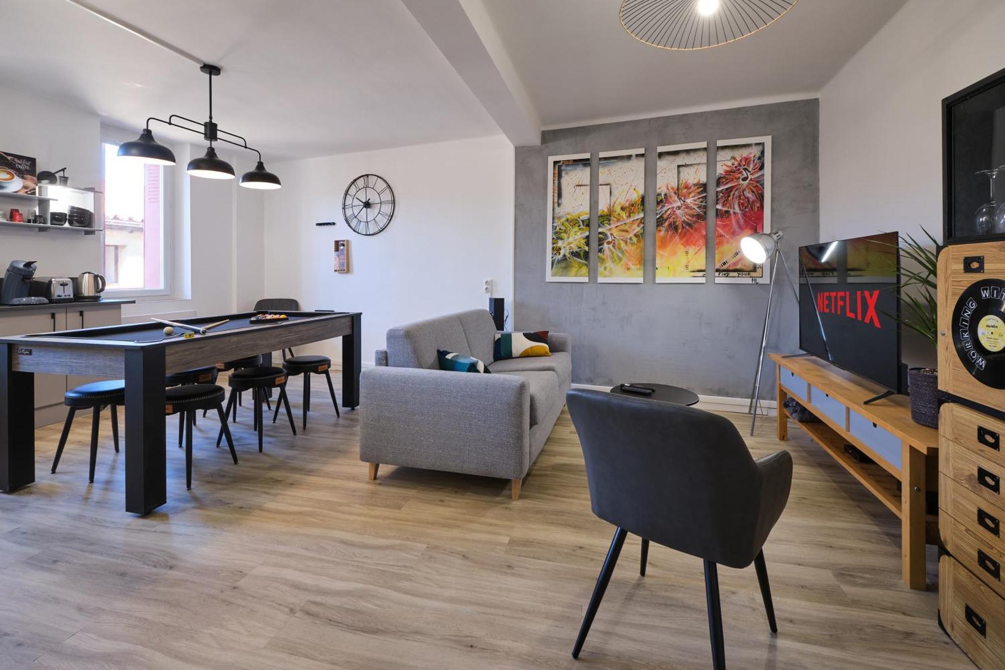 Magnifique*T4*Centre Ville*Wifi*Billard*Netflix* Limoux Buitenkant foto